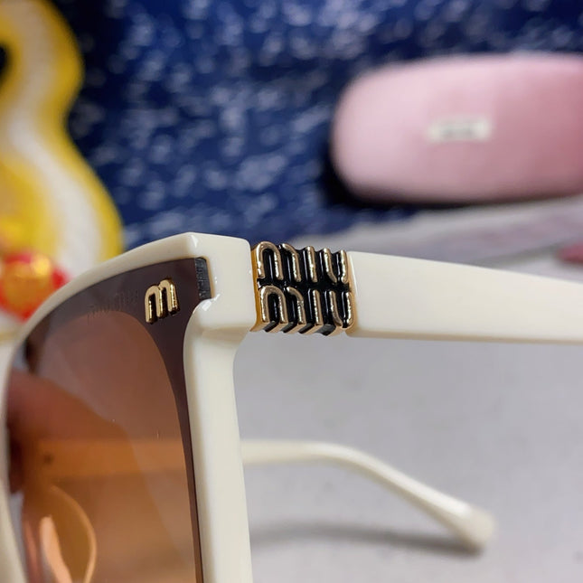 GLIMPSE SQUARE SUNGLASSES 554612 IN IVORY ACETATE
