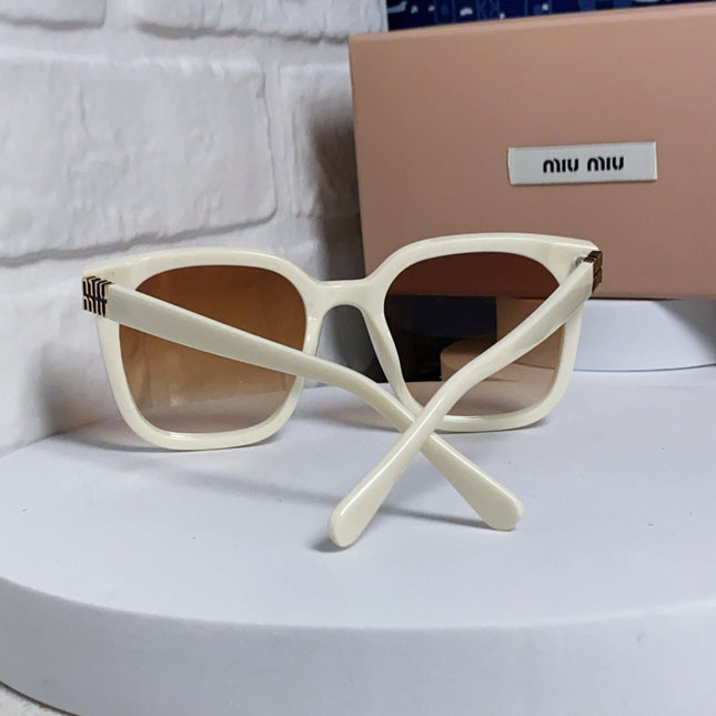 GLIMPSE SQUARE SUNGLASSES 554612 IN IVORY ACETATE