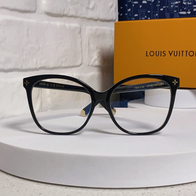 CAT EYE SUNGLASSES Z1657W IN BLACK ACETATE MONOGRAM LOGO