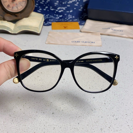 CAT EYE SUNGLASSES Z1657W IN BLACK ACETATE MONOGRAM LOGO