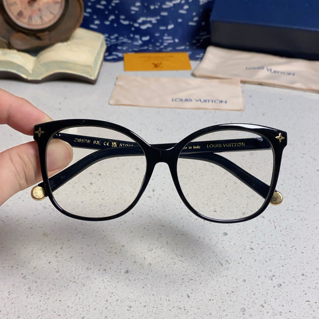 CAT EYE SUNGLASSES Z1657W IN BLACK ACETATE MONOGRAM LOGO