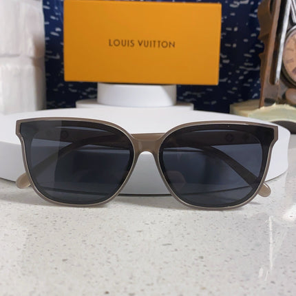 CAT EYE SUNGLASSES 571648 IN BEIGE CLEAR ACETATE