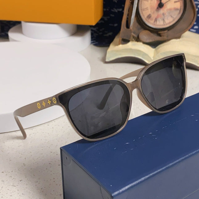 CAT EYE SUNGLASSES 571648 IN BEIGE CLEAR ACETATE