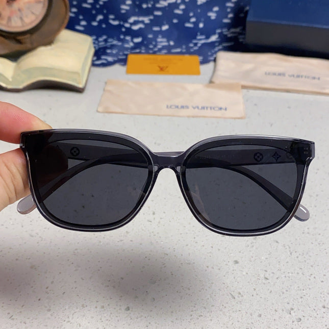 CAT EYE SUNGLASSES 571649 IN GREY CLEAR ACETATE