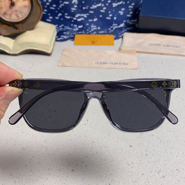 CAT EYE SUNGLASSES 571649 IN GREY CLEAR ACETATE