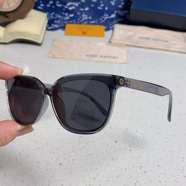CAT EYE SUNGLASSES 571649 IN GREY CLEAR ACETATE