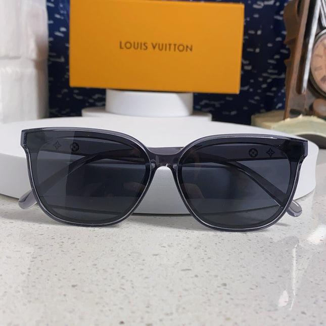CAT EYE SUNGLASSES 571649 IN GREY CLEAR ACETATE