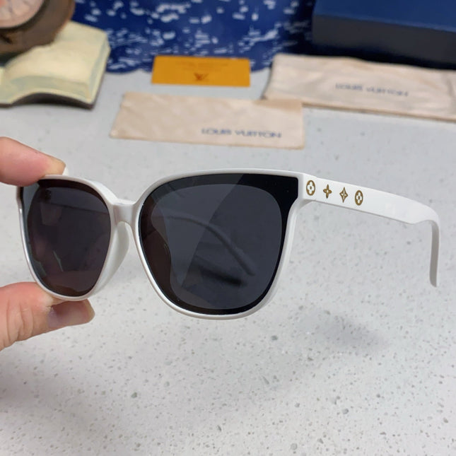 CAT EYE SUNGLASSES 571651 IN WHITE ACETATE