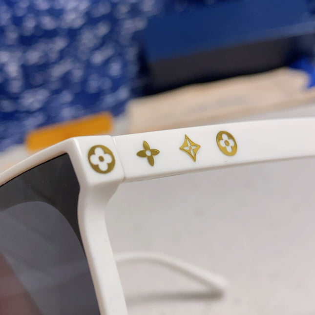 CAT EYE SUNGLASSES 571651 IN WHITE ACETATE