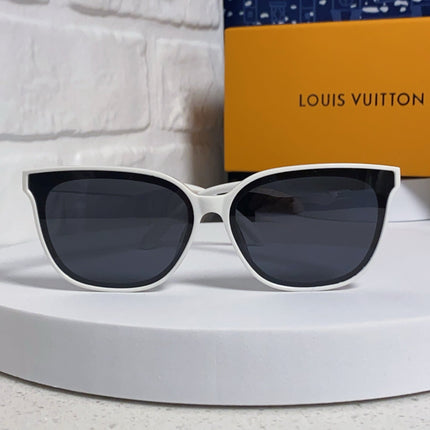 CAT EYE SUNGLASSES 571651 IN WHITE ACETATE