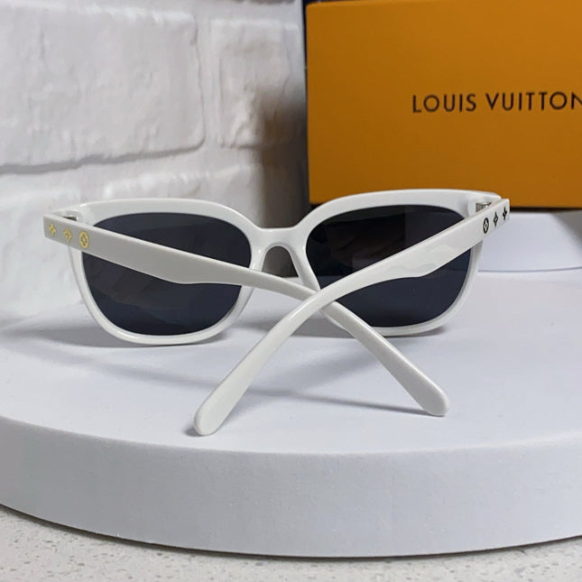 CAT EYE SUNGLASSES 571651 IN WHITE ACETATE