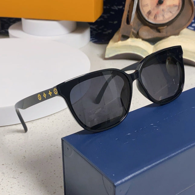CAT EYE SUNGLASSES 571652 IN BLACK ACETATE