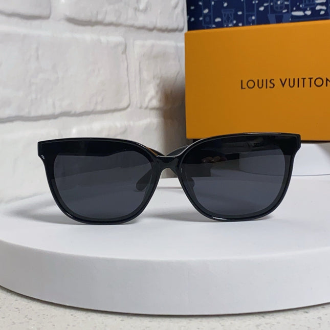 CAT EYE SUNGLASSES 571652 IN BLACK ACETATE