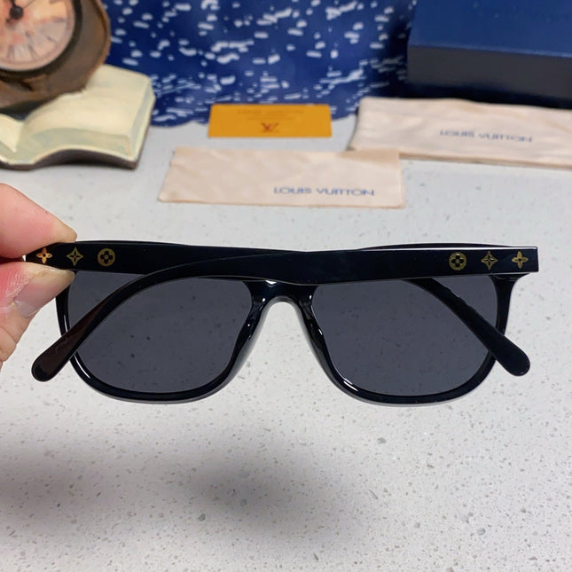 CAT EYE SUNGLASSES 571652 IN BLACK ACETATE