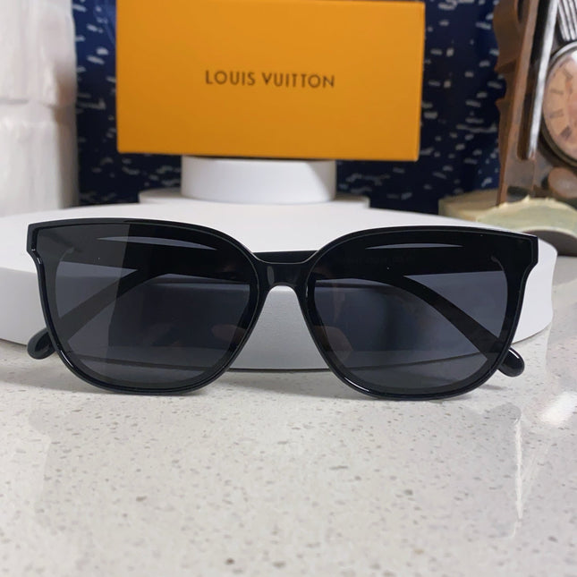 CAT EYE SUNGLASSES 571652 IN BLACK ACETATE