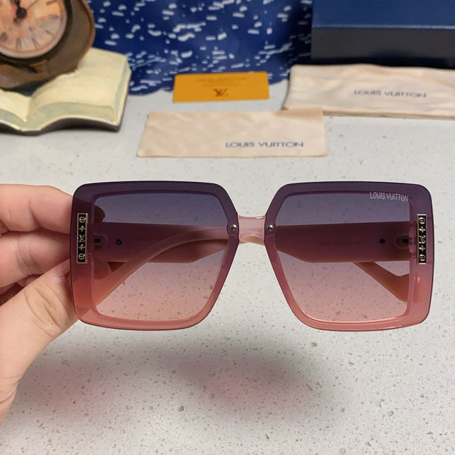 SQUARE SUNGLASSES 571653 IN PINK CLEAR ACETATE
