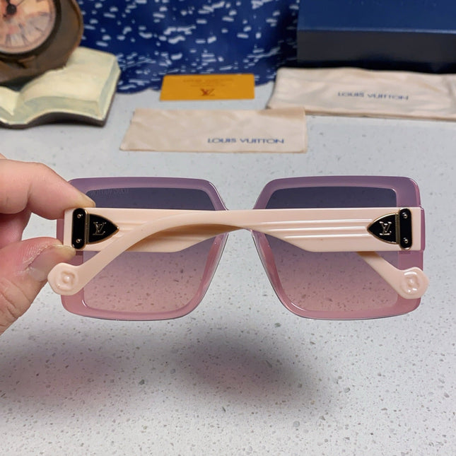 SQUARE SUNGLASSES 571653 IN PINK CLEAR ACETATE