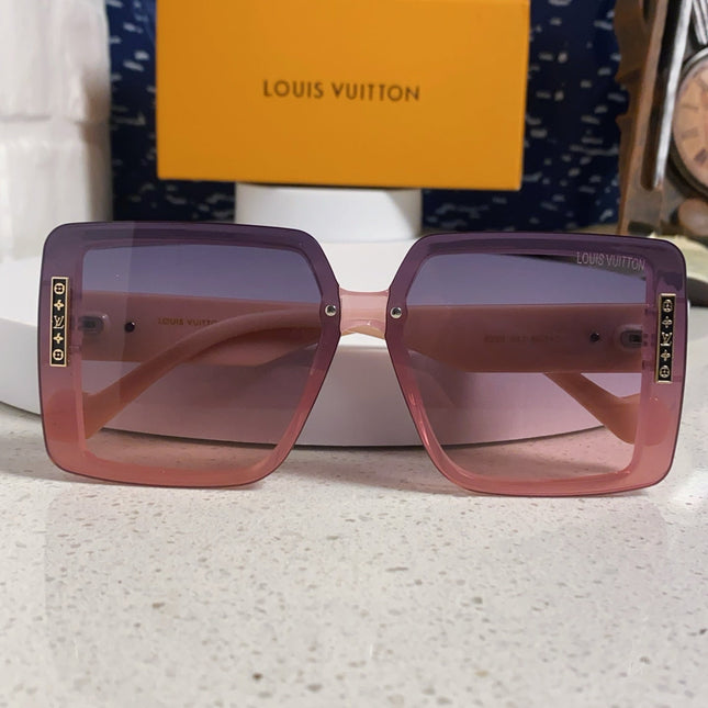 SQUARE SUNGLASSES 571653 IN PINK CLEAR ACETATE