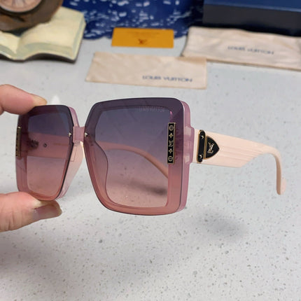 SQUARE SUNGLASSES 571653 IN PINK CLEAR ACETATE