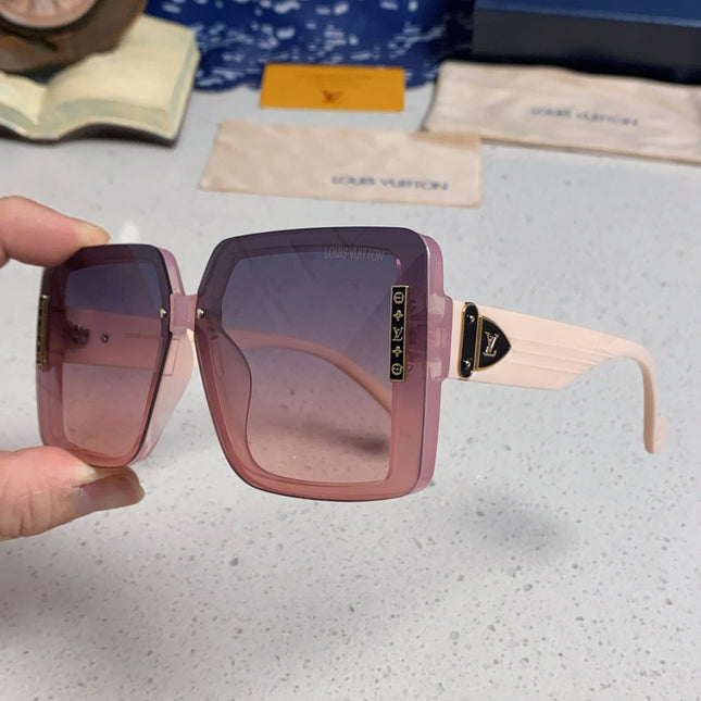 SQUARE SUNGLASSES 571653 IN PINK CLEAR ACETATE
