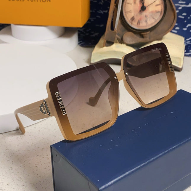 SQUARE SUNGLASSES 571654 IN DARK BEIGE SMOKE ACETATE