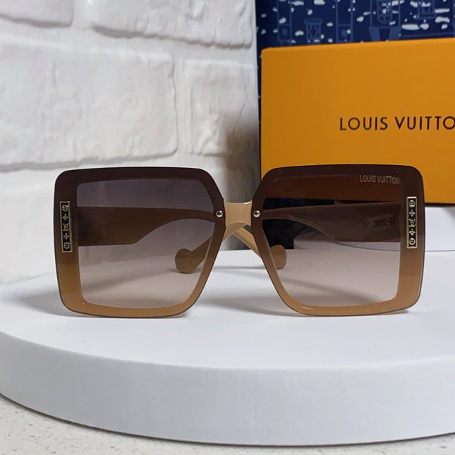SQUARE SUNGLASSES 571654 IN DARK BEIGE SMOKE ACETATE