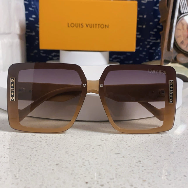 SQUARE SUNGLASSES 571654 IN DARK BEIGE SMOKE ACETATE