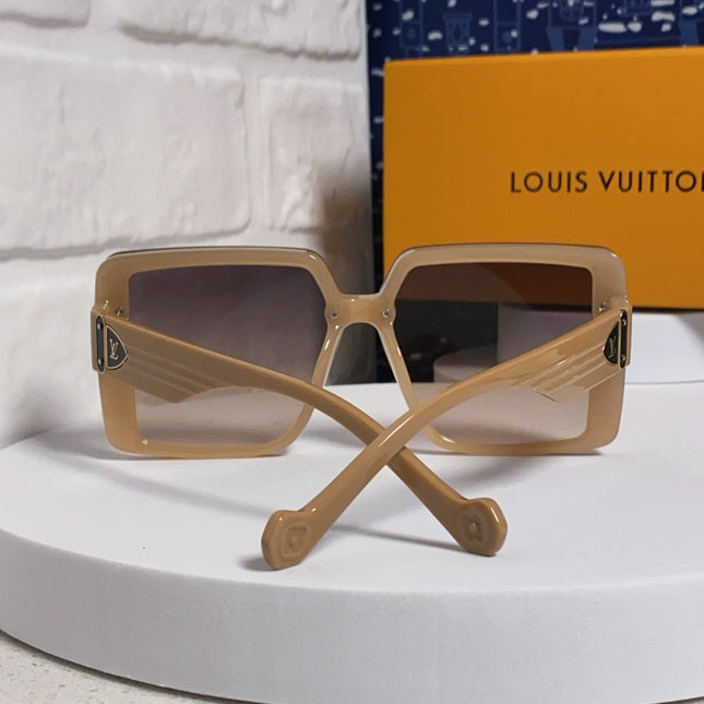 SQUARE SUNGLASSES 571654 IN DARK BEIGE SMOKE ACETATE