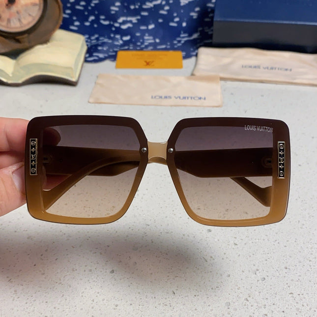 SQUARE SUNGLASSES 571654 IN DARK BEIGE SMOKE ACETATE