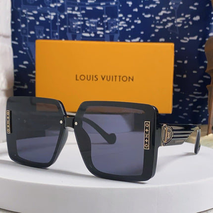 SQUARE SUNGLASSES 571657 IN BLACK ACETATE