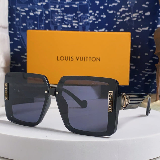 SQUARE SUNGLASSES 571657 IN BLACK ACETATE