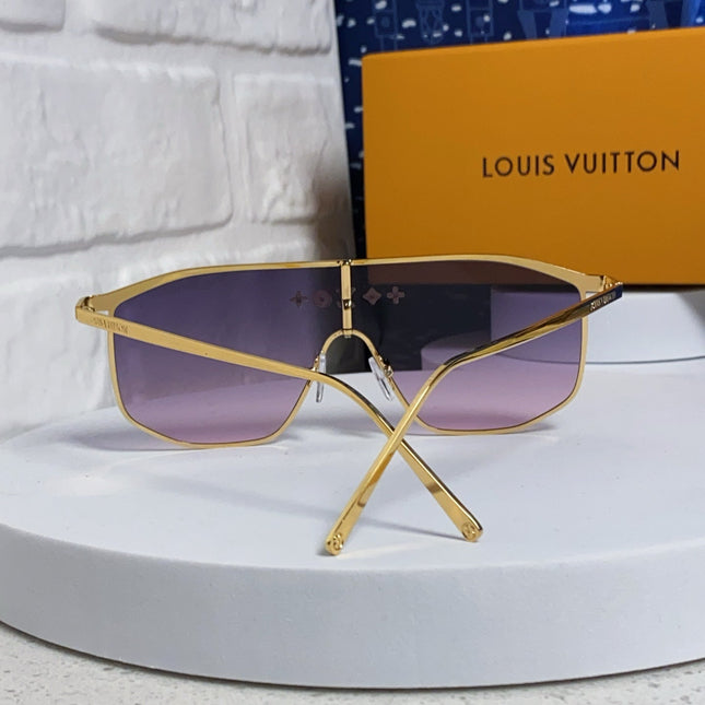 GOLDEN MASK SUNGLASSES 582731 IN GOLD METAL PURPLE SMOKE LENSES