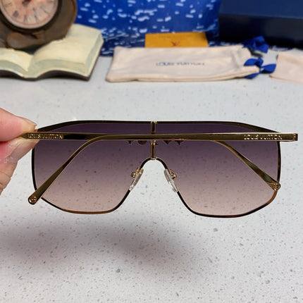 GOLDEN MASK SUNGLASSES 582732 IN GOLD METAL DARK GREY SMOKE LENSES