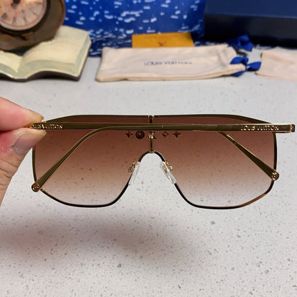 GOLDEN MASK SUNGLASSES 582733 IN GOLD METAL BROWN SMOKE LENSES