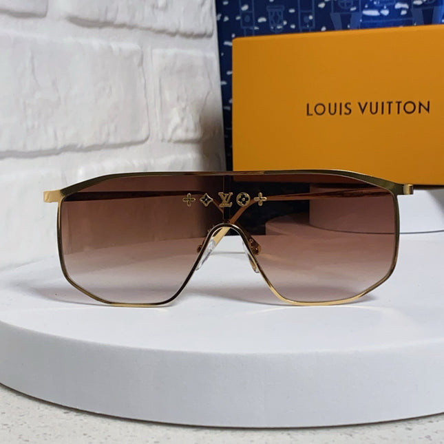 GOLDEN MASK SUNGLASSES 582733 IN GOLD METAL BROWN SMOKE LENSES