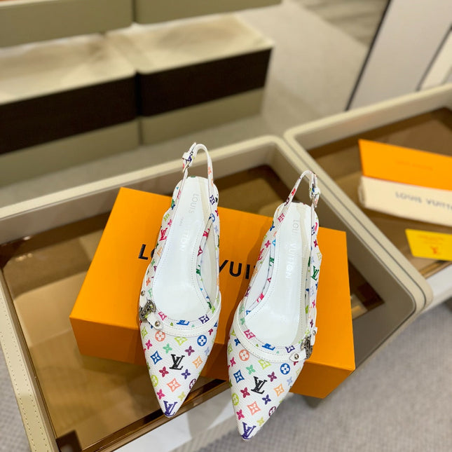HIGH MULE 4 CM IN  WHITE MONOGRAM CALFSKIN