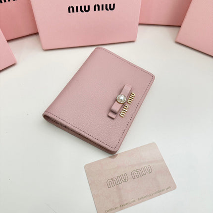 SMALL WALLET 11 IN LIGHT PINK CALFSKIN