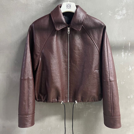 Loewe 2025 Leather Jacket Brown Sheepskin