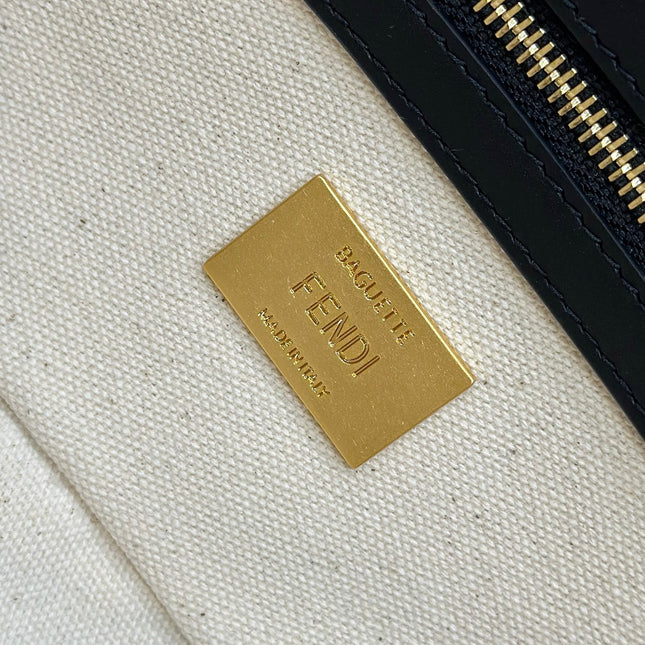BAGUETTE CANVAS 27 BAG WITH MULTICOLOUR EMBROIDERY GOLD HARDWARE