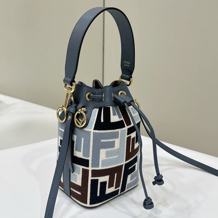 MON TRESOR 18 IN COLORFUL CANVAS WITH FF MOTIF EMBROIDERED