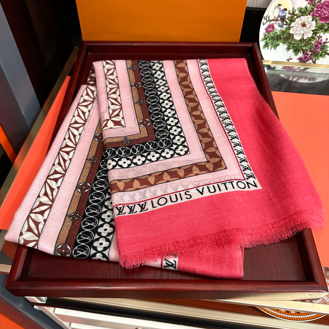SCARF 200 CM IN COLORFUL CASHMERE 394890