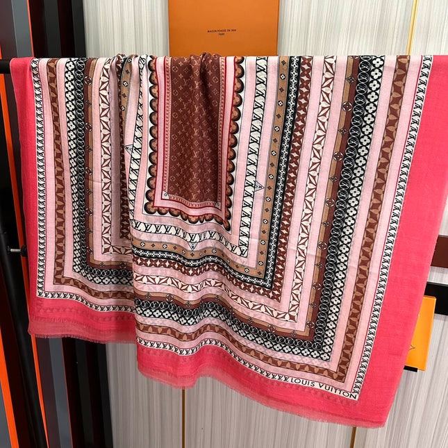 SCARF 200 CM IN COLORFUL CASHMERE 394890