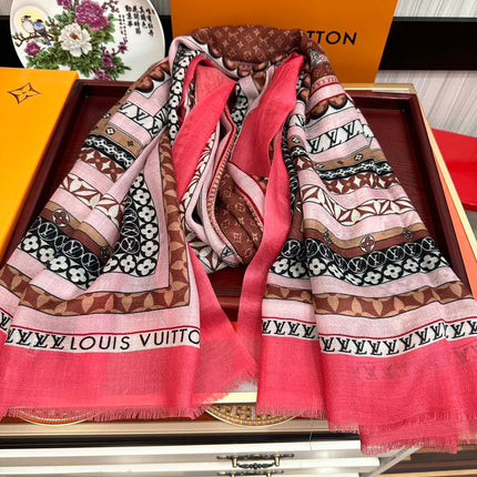 SCARF 200 CM IN COLORFUL CASHMERE 394890