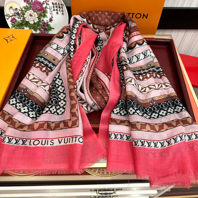 SCARF 200 CM IN COLORFUL CASHMERE 394890