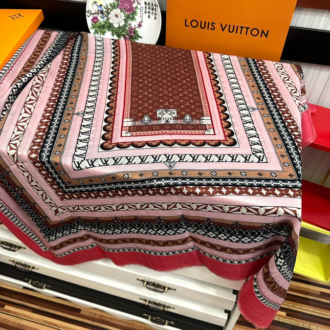 SCARF 200 CM IN COLORFUL CASHMERE 394890