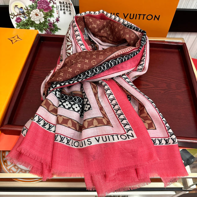SCARF 200 CM IN COLORFUL CASHMERE 394890
