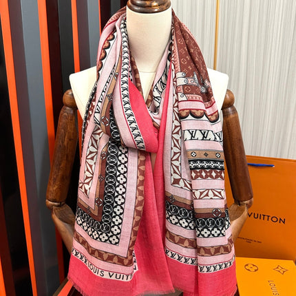SCARF 200 CM IN COLORFUL CASHMERE 394890