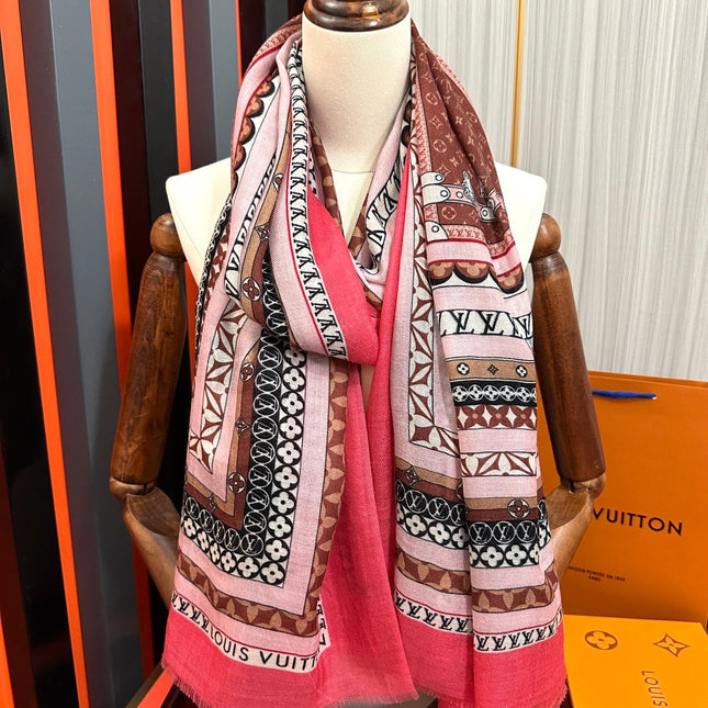 SCARF 200 CM IN COLORFUL CASHMERE 394890
