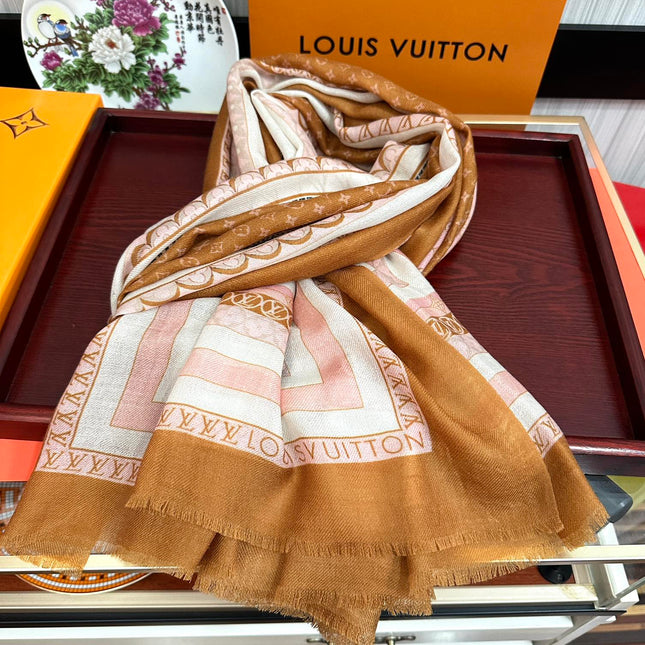 SCARF 200 CM IN COLORFUL CASHMERE 394891