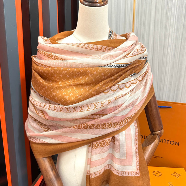 SCARF 200 CM IN COLORFUL CASHMERE 394891